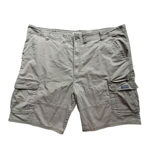 Wrangler Mens Relaxed Fit Cargo‎ Shorts Khaki Tan Size 48x10 112314921 Stretch